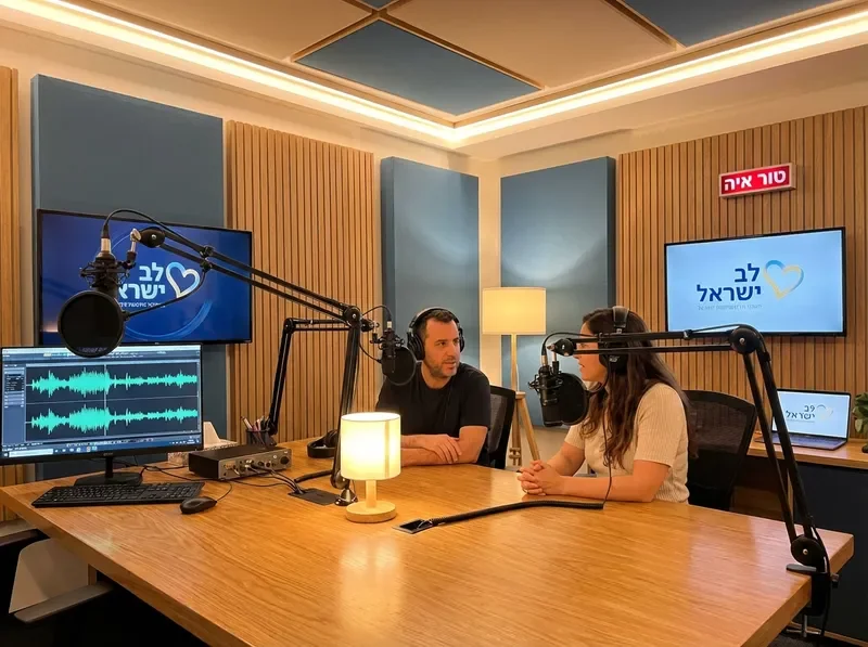 אולפן הקלטות פודקאסט מקצועי